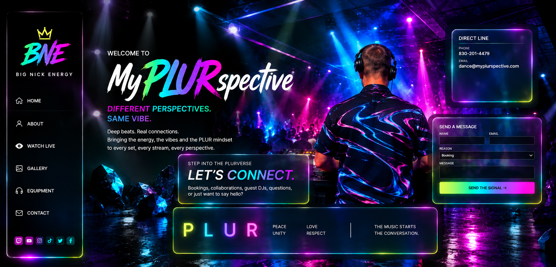 MyPLURspective contact page